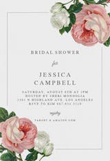 Classic Roses - Invitación Para Despedida De Soltera